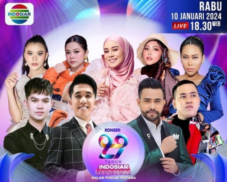 Jadwal Acara Indosiar, Rabu 10 Januari 2024: Konser Raya 29 Tahun Indosiar Luar Biasa Malam Puncak Pertama, Kisah Nyata, Magic 5